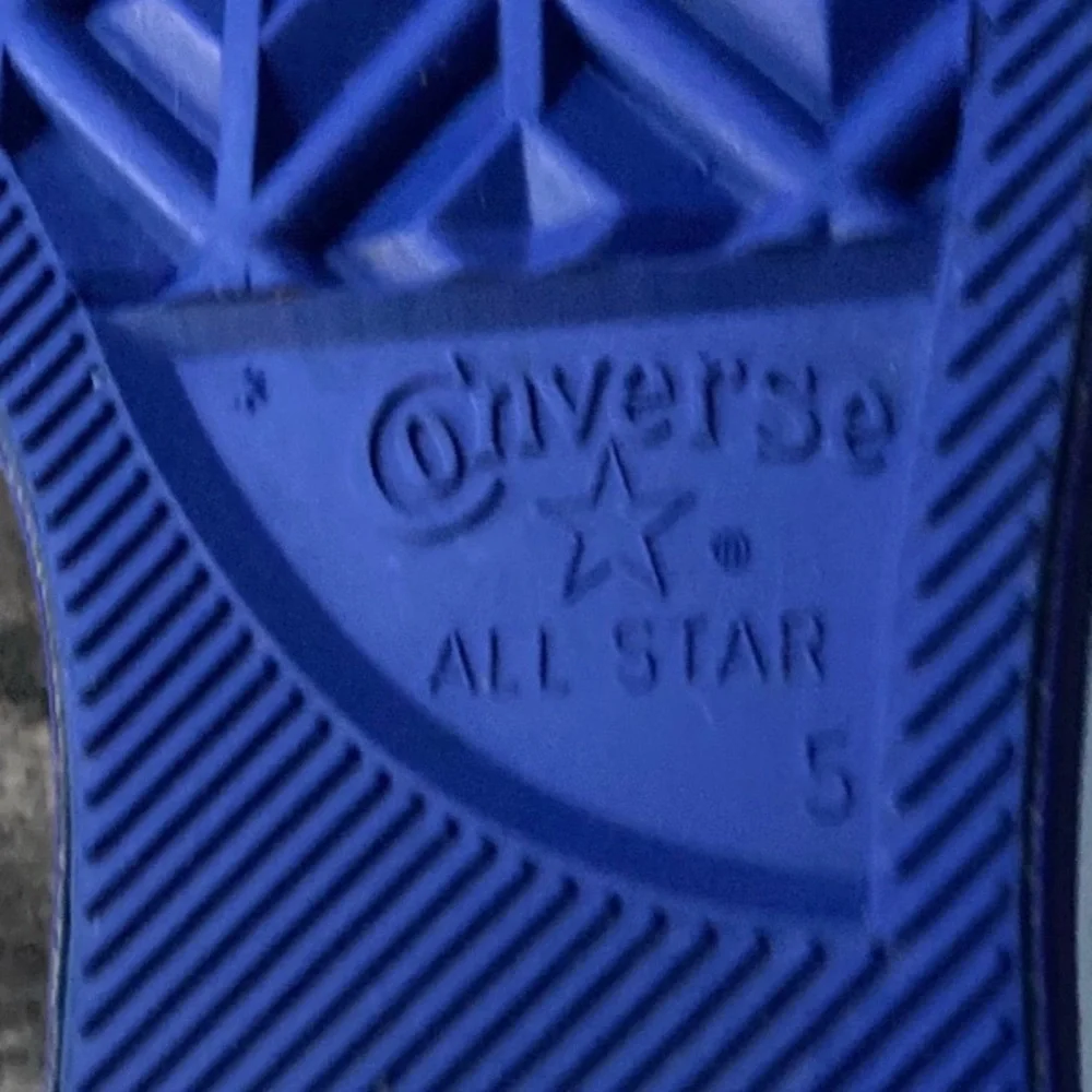 Rare Nylon CONVERSE Shoes ALL STARS Sneakers CHUCK TAYLOR Blue Men’s Size 5